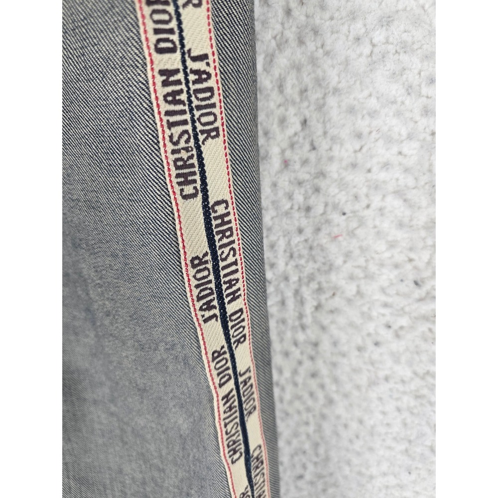Christian Dior JAdior Logo Selvedge Denim Boyfriend Blue Jeans Womens 32 (27x29) - Picture 9 of 16